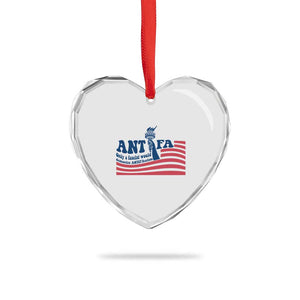 Antifa Fascism Patriotic Heart Crystal Glass Ornament Antifascist Statue of Liberty TS14 Print Your Wear