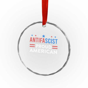 Antifascist Proud American Crystal Glass Ornament Fight Fascism Protest Human Rights TS11 Print Your Wear