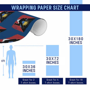 Antigua and Barbuda Cricket Wrapping Paper Roll Retro Vintage Sport Antiguan Flag West Indies Cricket Fan TS10 Print Your Wear