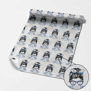 Argentina Messy Bun Proud Argentinian Flag Wrapping Paper Roll TS14 Christmas Plaid Print Your Wear