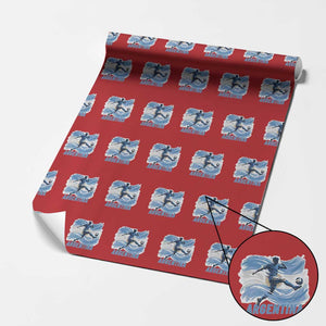Argentina Soccer Fan Argentinian Flag Patriotic Sports Wrapping Paper Roll TS14 Red Print Your Wear
