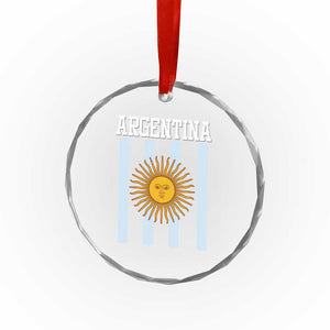 Argentina Sun of May Flag Retro Graphic Crystal Glass Ornament Patriotic Argentine Heritage Pride Souvenir TS02 Print Your Wear