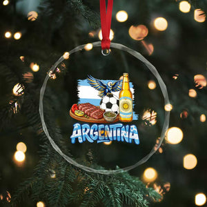 Argentine Pride Soccer And Beer Crystal Glass Ornament Football Fan Graphic TS12 Print Your Wear