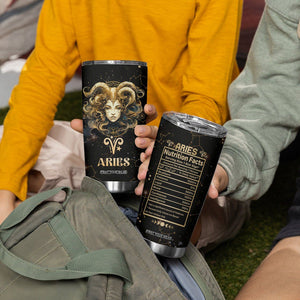 Aries Zodiac Tumbler Cup Celestial Constellation Astrology Horoscope Galaxy TB02 Printyourwear