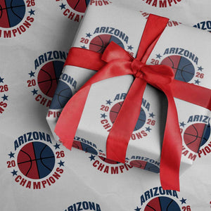 Arizona Champions Pride Wrapping Paper Roll Professional Basketball Fan Gift TS12 White Print Your Wear
