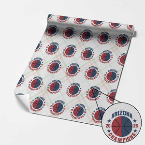 Arizona Champions Pride Wrapping Paper Roll Professional Basketball Fan Gift TS12 Christmas Plaid Print Your Wear