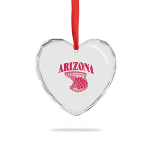 Arizona Fan Heart Crystal Glass Ornament Southwest Basketball Sports Lover TS12 Print Your Wear