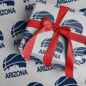 Arizona Skyline Pride Wrapping Paper Roll Gift For Basketball Fan TS12 White Print Your Wear