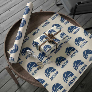 Arizona Skyline Pride Wrapping Paper Roll Gift For Basketball Fan TS12 Beige Print Your Wear