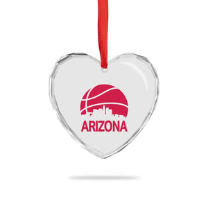 Arizona Skyline State Pride Heart Crystal Glass Ornament Modern Urban Hoops Basketball TS12 Print Your Wear