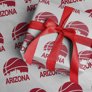 Arizona Skyline State Pride Wrapping Paper Roll Modern Urban Hoops Basketball TS12 White Print Your Wear