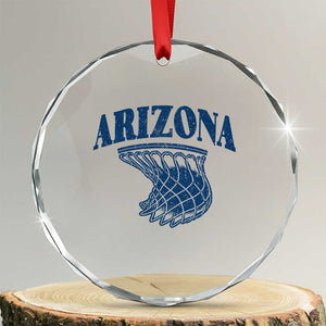 Arizona State Hoops Fan Gift Crystal Glass Ornament Basketball Lover TS12 Transparent Glass 3'' Circle Print Your Wear