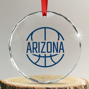 Arizona State Pride Crystal Glass Ornament Grand Canyon State Basketball Gift TS12 Transparent Glass 3'' Circle Print Your Wear