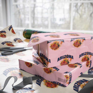 Arizona State Pride Wrapping Paper Roll Flaming Basketball Coach Gift TS12 Light Pink Print Your Wear