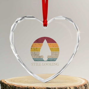 Arrowhead Hunter Native American Heart Crystal Glass Ornament Ancient Artifacts Relic Hunting Vintage Sunset