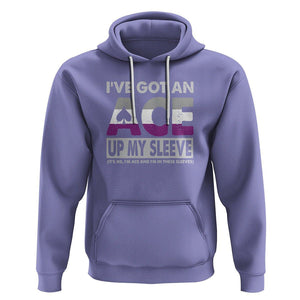 Asexual Hoodie It's Me I'm ACE And I'm In These Sleeves Asexuality LGBTQ TS09 Violet Printyourwear