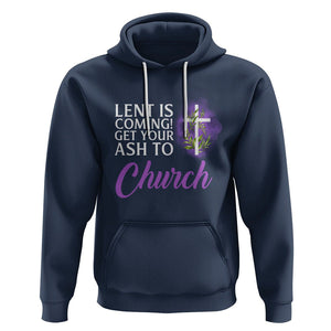 Ash Wednesday Hoodie Lent Is Coming Christian Catholic Church TS09 Navy Printyourwear