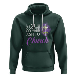 Ash Wednesday Hoodie Lent Is Coming Christian Catholic Church TS09 Dark Forest Green Printyourwear
