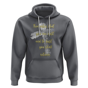 Ash Wednesday Hoodie Remember That You Are Dust And To Dust You Shall Return Christian TS09 Charcoal Printyourwear