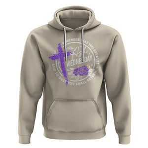 Ash Wednesday Hoodie Remember That You Are Dust Cross Catholic Lent Christian TS09 Sand Printyourwear