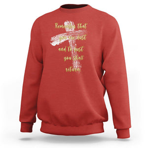 Ash Wednesday Sweatshirt Remember That You Are Dust And To Dust You Shall Return Christian TS09 Red Printyourwear