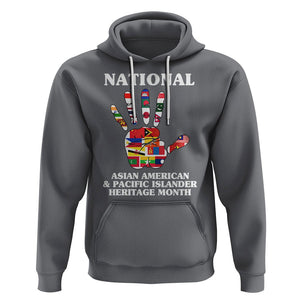 Asian American Hoodie Asian American And Pacific Islander Heritage Month Hand TS02 Charcoal Printyourwear