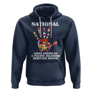 Asian American Hoodie Asian American And Pacific Islander Heritage Month Hand TS02 Navy Printyourwear