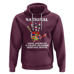 Asian American Hoodie Asian American And Pacific Islander Heritage Month Hand TS02 Maroon Printyourwear