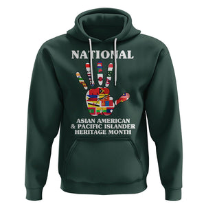 Asian American Hoodie Asian American And Pacific Islander Heritage Month Hand TS02 Dark Forest Green Printyourwear