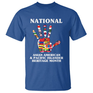 Asian American T Shirt Asian American And Pacific Islander Heritage Month Hand TS02 Royal Blue Printyourwear