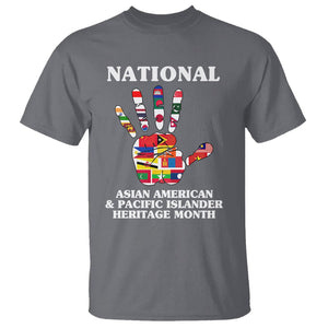 Asian American T Shirt Asian American And Pacific Islander Heritage Month Hand TS02 Charcoal Printyourwear