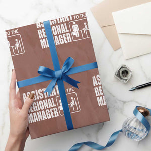 Assistant To The Regional Manager Wrapping Paper Roll Funny Dad Baby Matching TS11 Mocha Print Your Wear