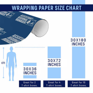 Assistant To The Regional Manager Wrapping Paper Roll Funny Dad Baby Matching TS11 Print Your Wear