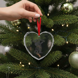 AUR Naur Cowboy Raccoon Meme Heart Crystal Glass Ornament Funny Sarcastic Oh No Australian Accent TS14 Print Your Wear