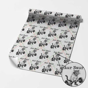 Aur Naur Raccoon Meme Wrapping Paper Roll Funny Sarcastic Oh No Australian Accent TS14 Christmas Plaid Print Your Wear