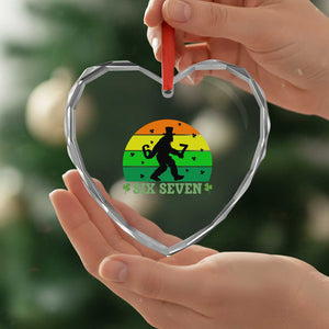 Aur Naur Bigfoot Meme Heart Crystal Glass Ornament Funny Sasquatch Sarcastic Oh No Australian Accent TS14 Print Your Wear