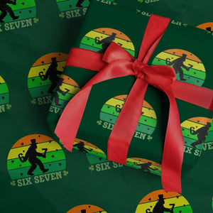 Aur Naur Bigfoot Meme Wrapping Paper Roll Funny Sasquatch Sarcastic Oh No Australian Accent TS14 Green Print Your Wear