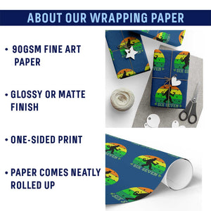 Aur Naur Bigfoot Meme Wrapping Paper Roll Funny Sasquatch Sarcastic Oh No Australian Accent TS14 Print Your Wear