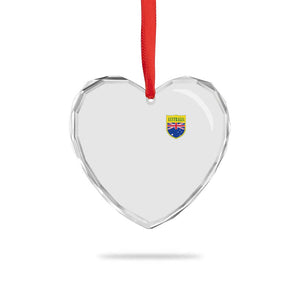 Australia Football Crest Australian Flag Pride Sporty Athletic Jersey Heart Crystal Glass Ornament TS11 Print Your Wear