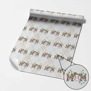 Autism Acceptance Baseball Mom Wrapping Paper Roll Proud Mom Inclusive Support Graphic TS12 Christmas Plaid Print Your Wear