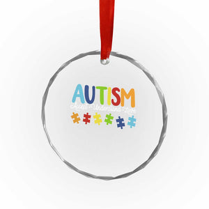 Autism Acceptance Crystal Glass Ornament Accept Understand Love Special Education Teacher Gift TS14 Print Your Wear