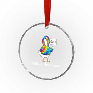 Autism Acceptance Crystal Glass Ornament Accept Understand Love Support Neurodivergent TS14 Print Your Wear