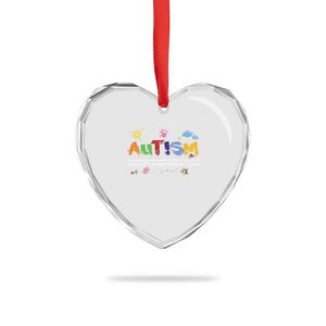 Autism Acceptance Month Heart Crystal Glass Ornament Autism Accept Understand Love SPED Teachers TS11 Print Your Wear