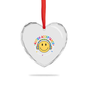Autism Awareness Acceptance Heart Crystal Glass Ornament Special Education Teacher Kids TS02 Print Your Wear