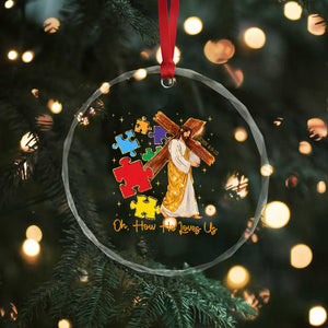 Autism Awareness Jesus Crystal Glass Ornament Oh How He Loves Us Christian Bible Verse TS11 Print Your Wear