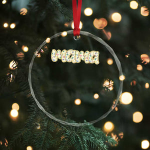 Autism Mama Crystal Glass Ornament Autism Awareness Mental Health Puzzle Glitter Print TS11 Print Your Wear