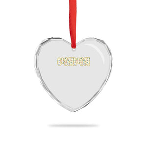 Autism Mama Heart Crystal Glass Ornament Autism Awareness Mental Health Puzzle Glitter Print TS11 Print Your Wear