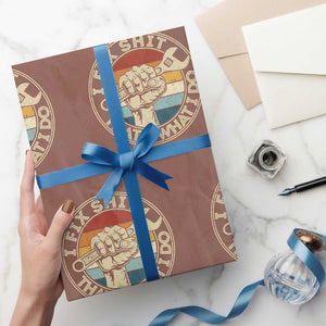 Auto Mechanic Dad Gift Wrapping Paper Roll Vintage I Fix Shit Thats What I Do TS12 Mocha Print Your Wear