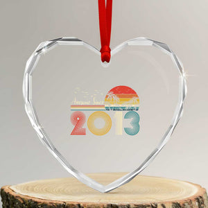 Awesome Since 2013 Heart Crystal Glass Ornament 13th Birthday 13 Year Old Son Boy TS10 Transparent Glass 3'' Heart Print Your Wear