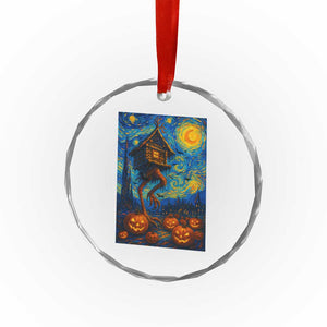 Baba Yaga House Crystal Glass Ornament Starry Night Van Gogh Slavic Folklore Russia Fairy Tale TS10 Print Your Wear